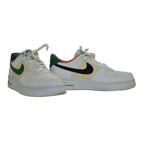 Nike Other - B5 Auth NIKE AIR FORCE 1 '07 LV8 EMB Wht/Malachite-Pearl Shoes DM0109-100 Size 9
